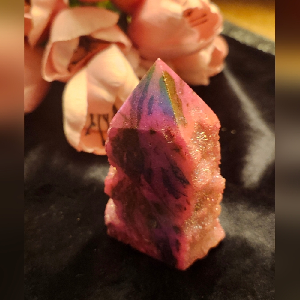 Aura Coated Sphalerite Tower